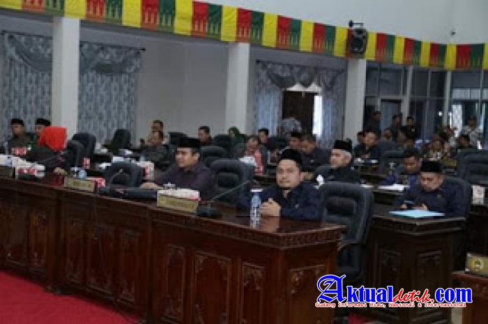 DPRD Rohul Gelar Rapat Paripurna Ranperda Pariwisata dan Susunan Perangkat Daerah